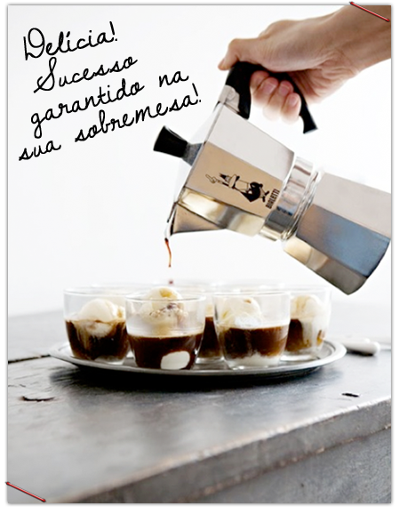Café + sorvete