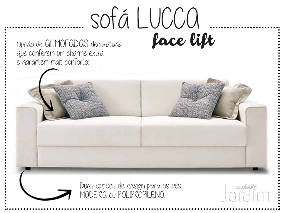 Tem novidade no sofá Lucca!